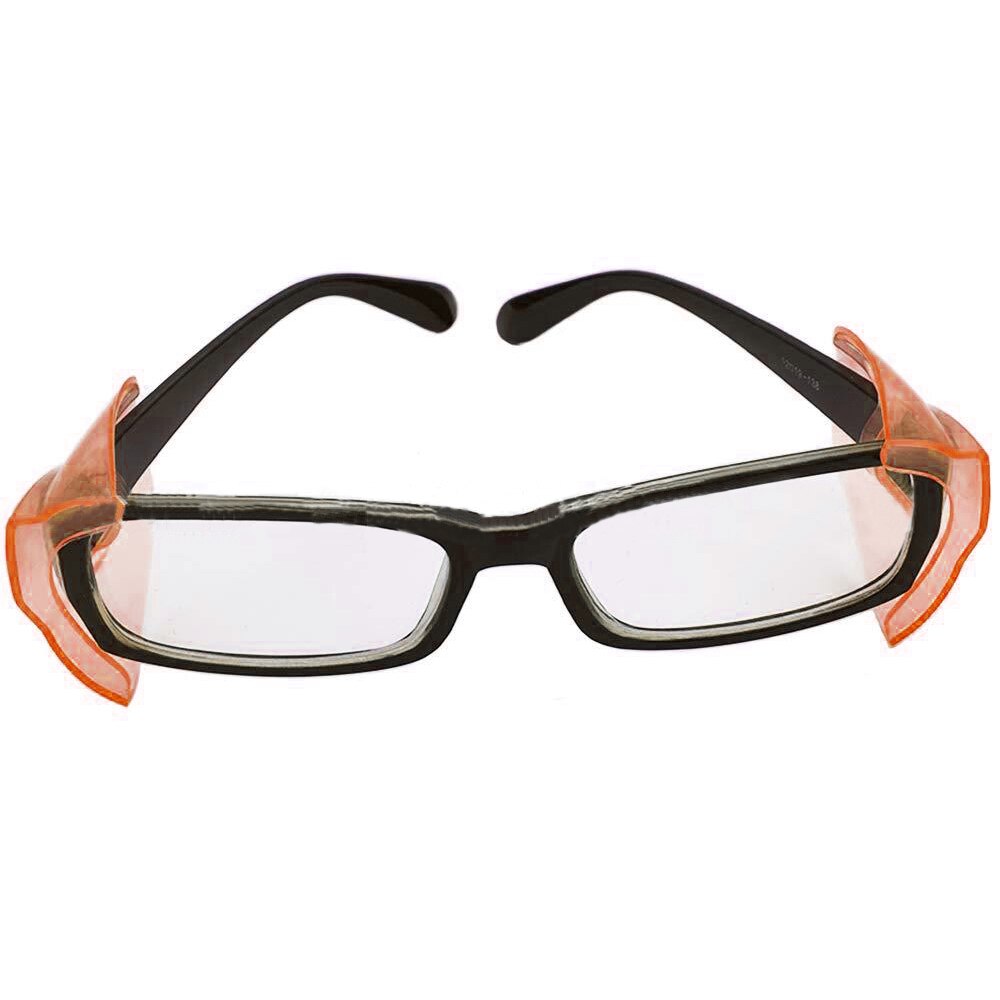 2 par farvede briller sideskærme beskyttelsesvinger udsigtsfrit beskyttelsesark til anti-sprøjtebriller