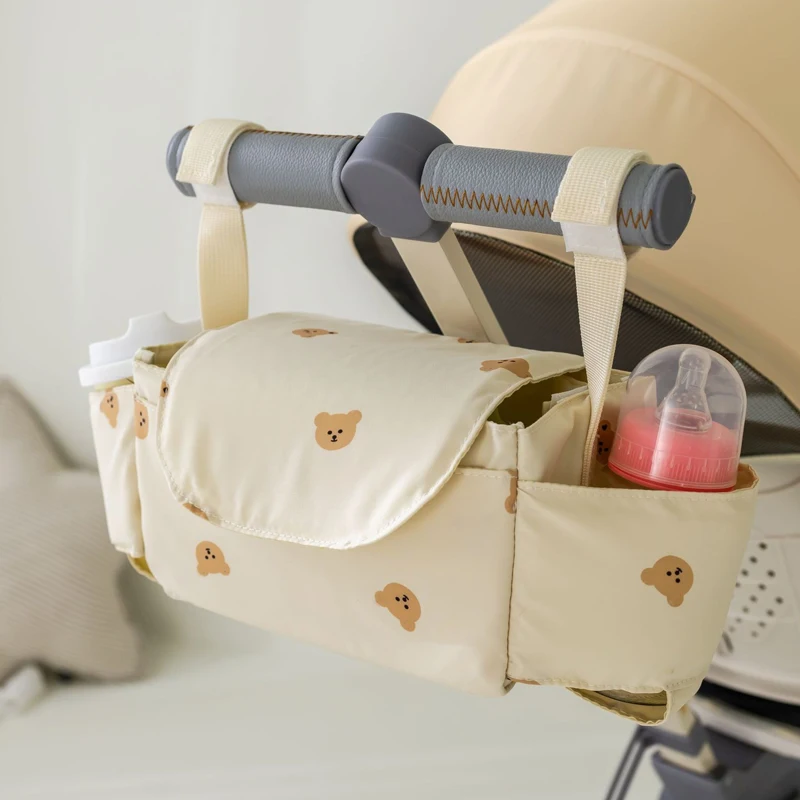 Kinderwagentas, kinderwagen organizer, cartoon flessenhouder, kinderwagen accessoires, hangende opbergmand, opbergtas, mama tas: Groente