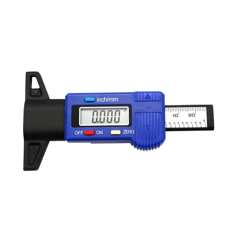 Car 0-25.4mm Digital Tyre Tire Tread Depth Tester Gauge Meter Measurer Tool Caliper LCD Display Tpms Tire Monitoring System