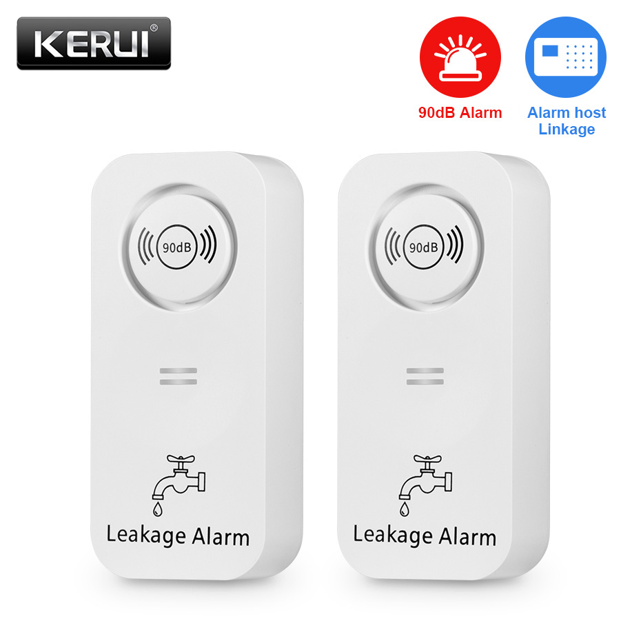 CORINA Draadloze Watersensor 90db Alarm Waterlekkage Detector Lek Alert Monitoring Lek en Druppel Alarm Voor Thuis: YELLOW