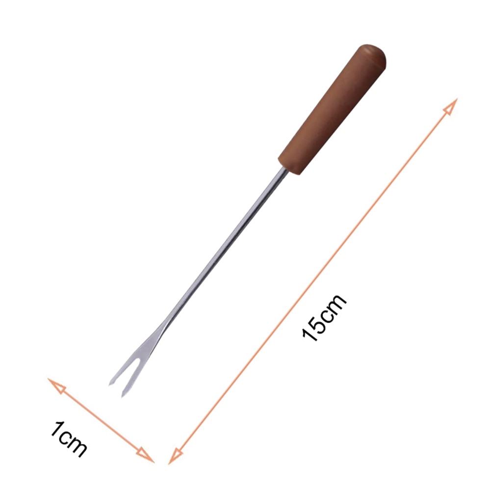 Gardening Weeding Fork Manual Mini Stainless Steel With Wooden Handle Home Gardening Yard Accessory Weeding Tool