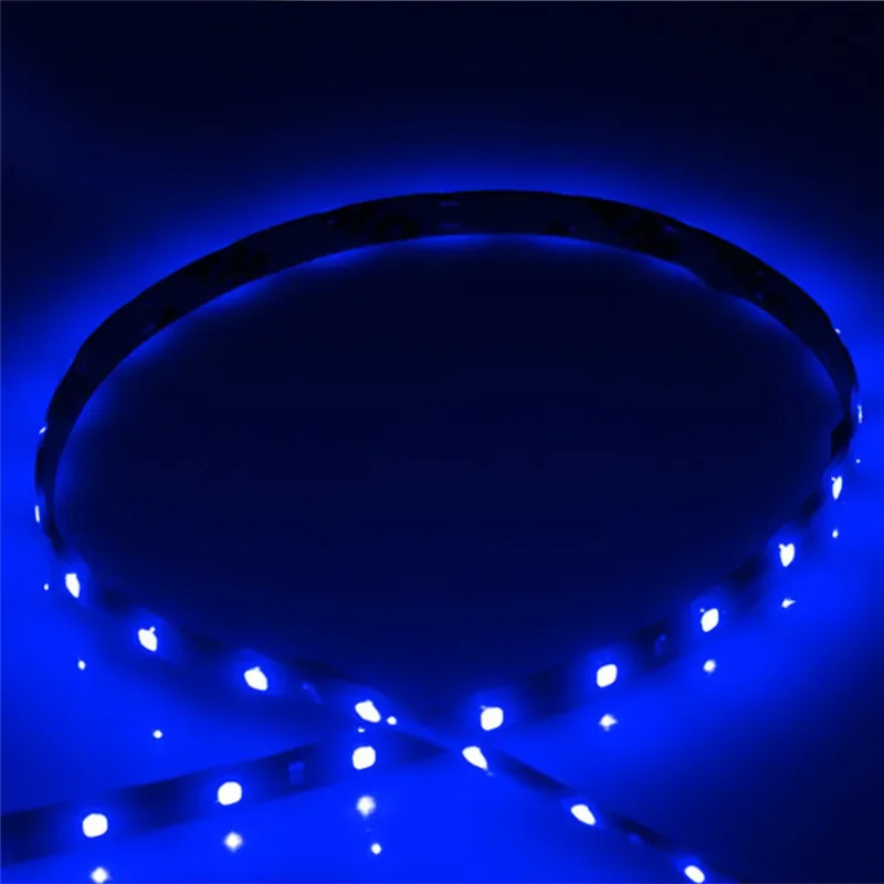30CM LED Streifen Lichter Auto Styling Dekorative Umgebungs Licht 15SMD Wasserdichte LED flexibel Atmosphäbetreffend Licht Tagfahrlicht: Blau