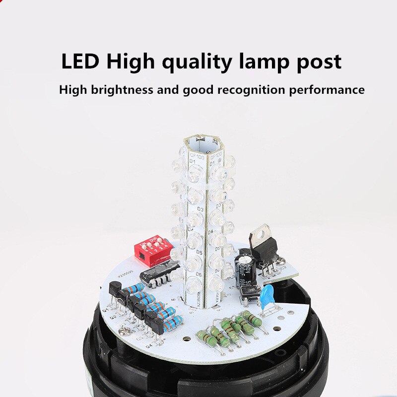 Diameter 90mm Led Three-Color In 1 layer Signal Lamp Waterproof dustproof Warning Light For Industrial Machine Alarm Safety Lamp