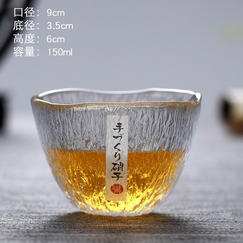 Hand-made Japanese Hammered Foreign Wine Glass Whiskey Glass Home Beer Glass Crystal Glass Cup Drinkware Bar Beer Mugs: B