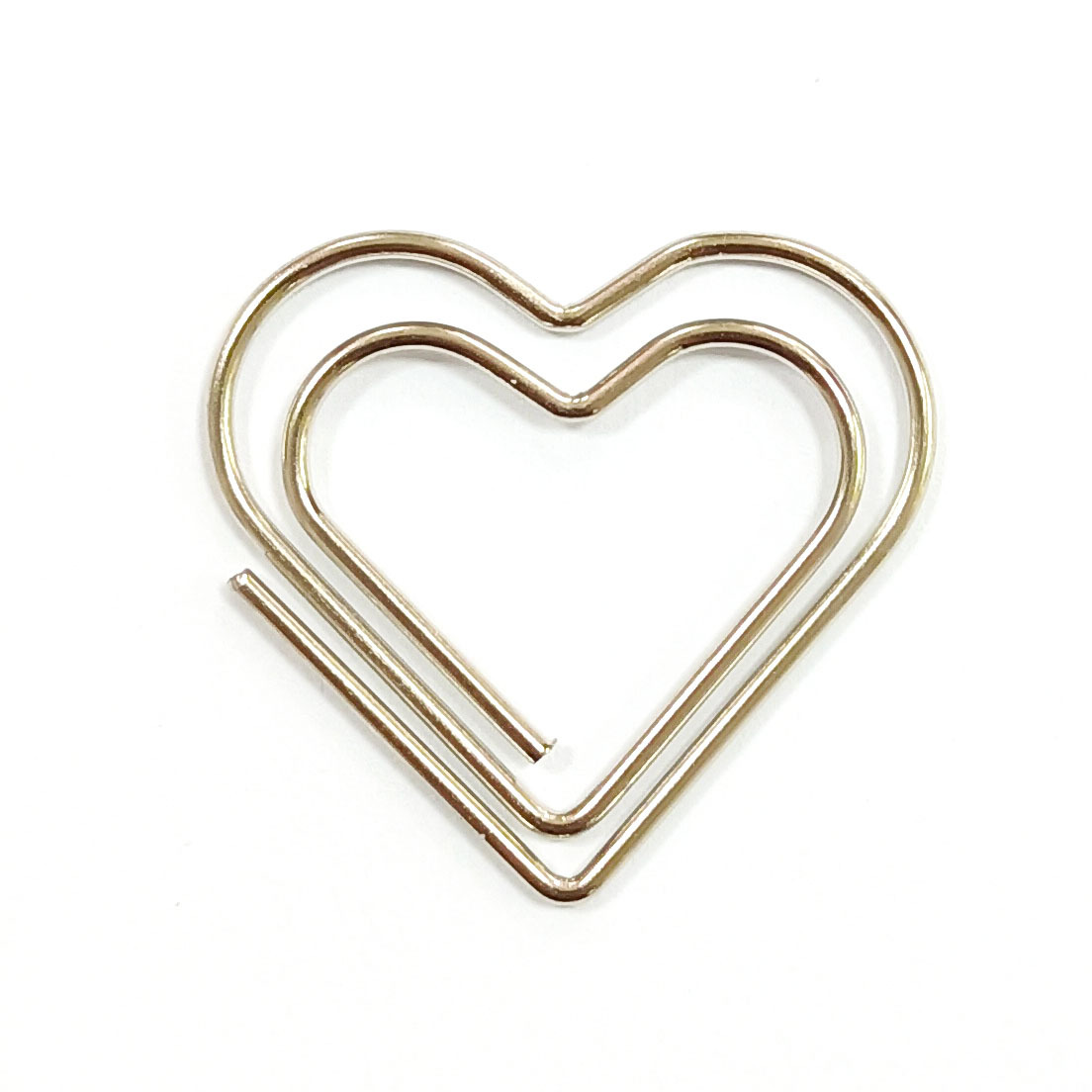 100pcs Heart Paper Clips Gold Love Heart Shaped Small Paper Clips Rose Gold Cute Metal Journaling Paper Clamps Paperclips: Burgundy