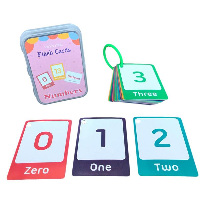 Montessori Cartoon Language Learning Cards Kids Early Development Learning Educational Language Training Ognitive Memory Cards