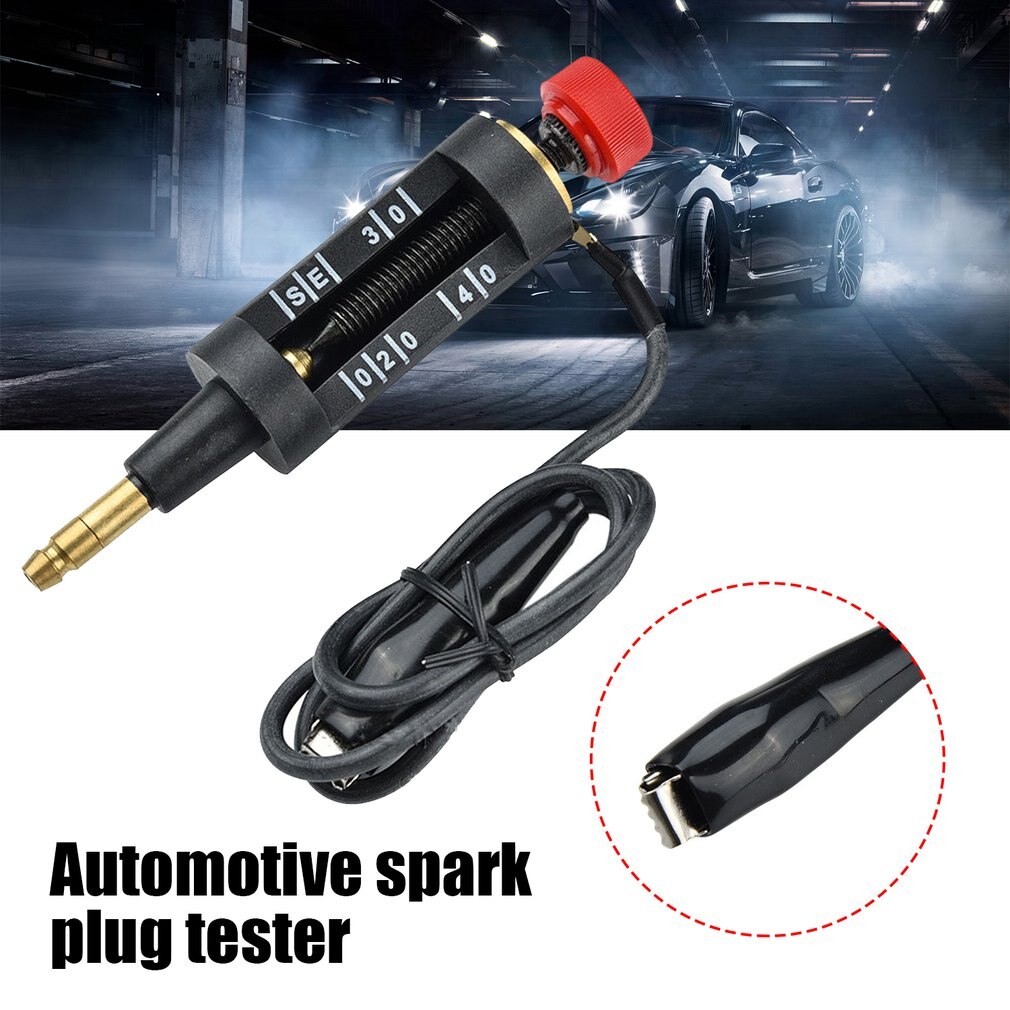 Flashover Gauge Check Car Sparking Plug Tester Spark Plug Checker Ignition System Coil Engine In Line Auto Repair Test Tool