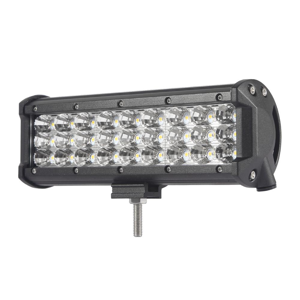 9INCH OFF ROAD LED WORK LIGHT BAR SPOT FLOOD COMBO DRIVING LAMP 12V 24V CAR TRUCK TRAILER SUV 4WD ATV WAGON AUXILIARY LIGHT BAR: flood beam