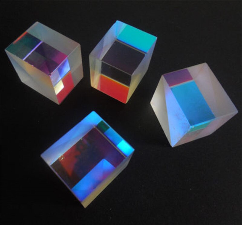 30*30*30 Defective Colorful Combiner Splitter Cross Dichroic Cube RGB Prism Durable