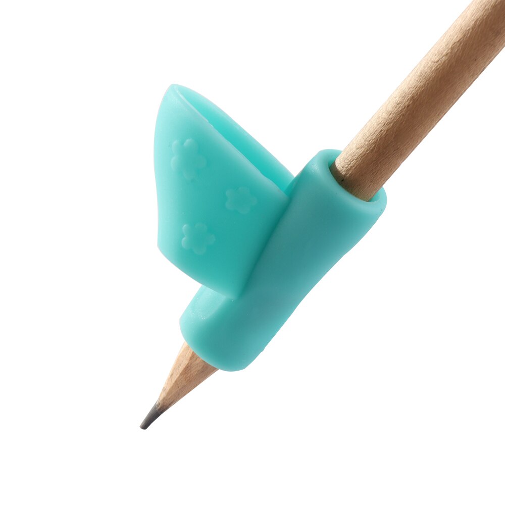 Bolígrafo de silicona para delfín, pez, dispositivo de retención para niños, estudiante, apretón de lápiz, apretón de lápiz, bucles pequeños al por mayor