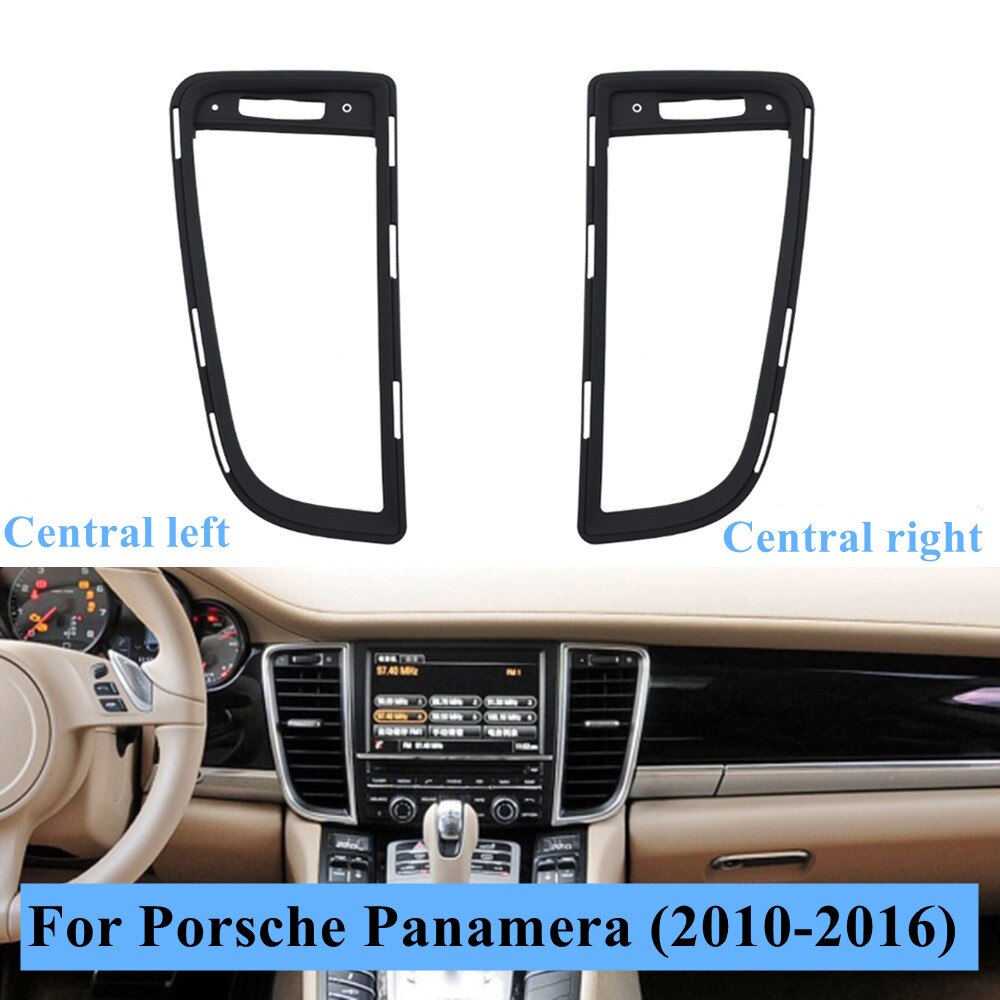 Interior do carro console dianteiro ar condicionado traseiro ac ventilação grille exterior quadro painel guarnição para porsche panamera 2010-2016