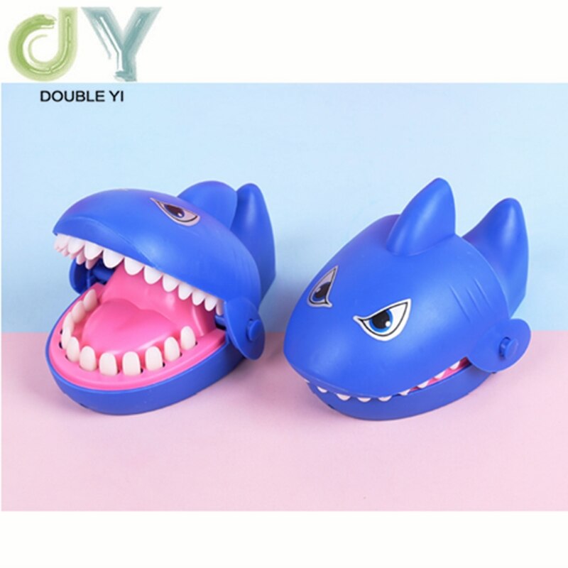 Electric prank biting fingers shark toy Shark glow sound prank vent toy