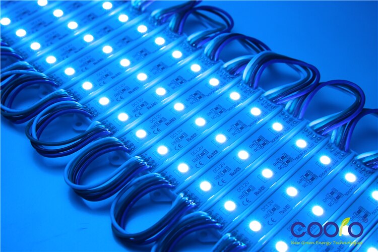 LED 5050 3 LED Module 12V waterproof RGB Color changeable led modules lighting,100PCS/Lot