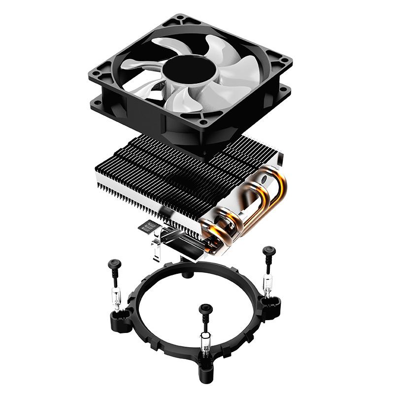 Universal desktop cpu kylare cpu fläkt radiator 12v kopparrör tyst cpu kylare kylning master dator fläkt lga amd  am4/fm2/fm2