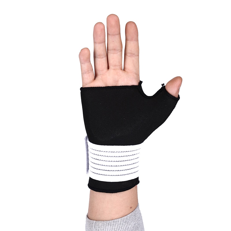 Thumb wrap håndledsbeskytter gigt bøjle ærmestøtte handske elastisk håndflade hånd håndledsstøtter h