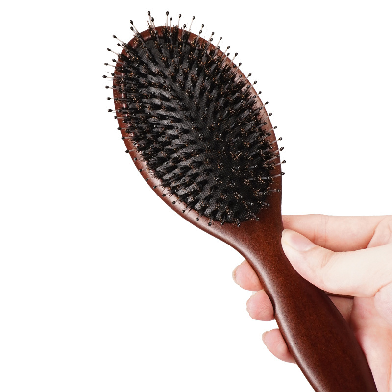 Bristle Hair Brush Women Combs for Hair Wood HairBrush Detangle Straightener Brush Hair Comb Barber Accessories