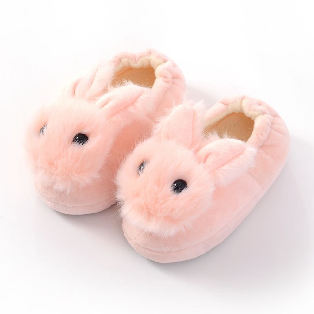 Toddler Infant Slippers Kids Baby Warm Shoes Boys Girls Cartoon Soft-soled Home Shoes Kids Winter Slippers Zapatillas Bebe