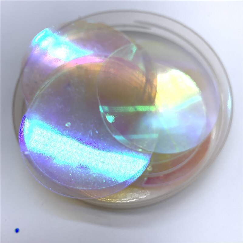 50 stuks 50mm PVC Platte Ronde losse Pailletten met 1 kant gat Pailetten naaien Wedding Craft Accessoires DIY Hanger sequinTrim: 13