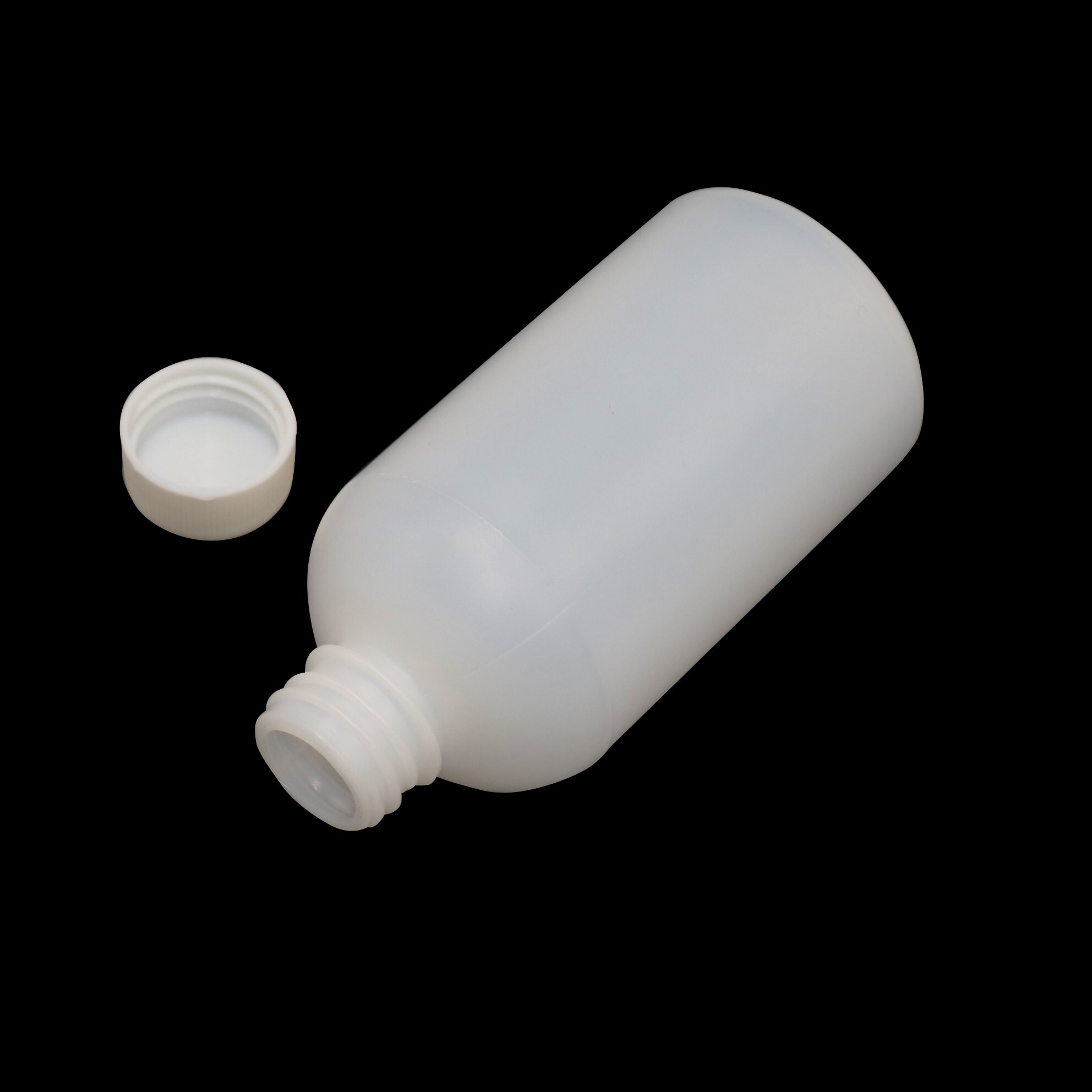Botella de plástico de laboratorio, botella de reactivo de almacenamiento de químicos de plástico transparente, calibración de 100ml, 1 ud.