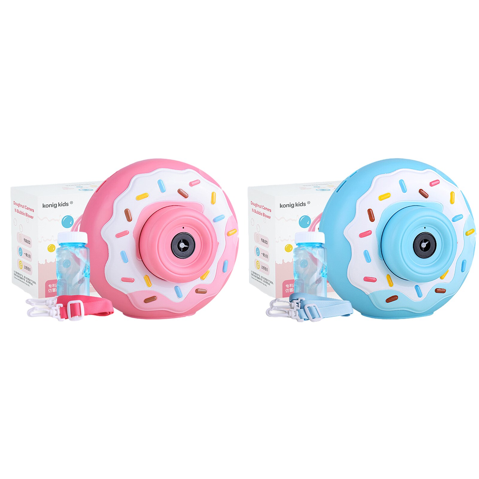 Bubble Machine Automatic Doughnut Shape Bubble Blower for Kids