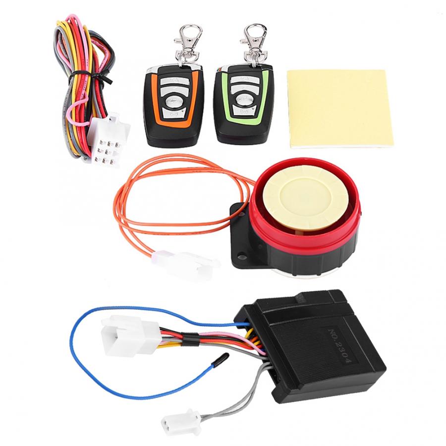 Motorfiets Anti-Diefstal Alarmsysteem Met Dubbele Afstandsbediening Universial Anti-Hijacking 12V Motor Accessoires