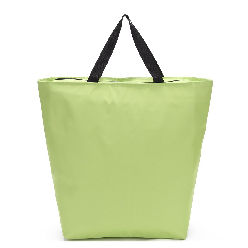 21L large cooler bag thermal supermarket insulated shopping tote bag ice pack thermos lunch picnic food drinks wine cool bag: Green