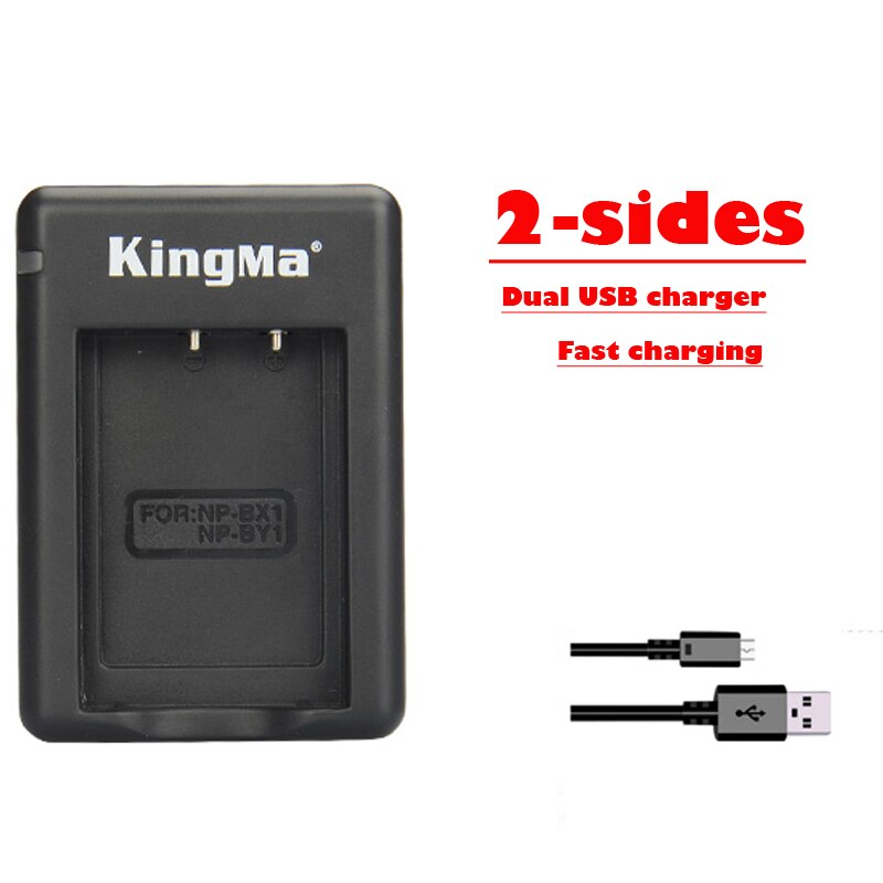 NP-BX1 Ladegerät NP BX1 durch1 2-seiten Dual USB Mini Kamera batterie ladegerät für Sony HDR-wie200v X1000, HDR-AZ1, AZ1VR, AZ1VB, AZ1VW
