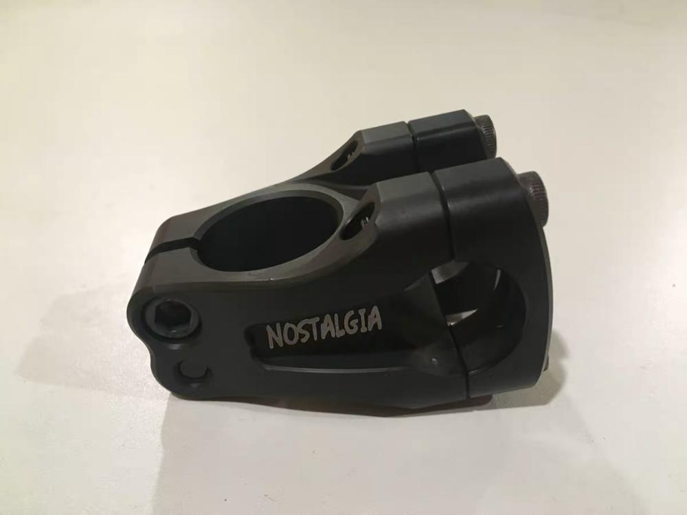 Nostalgi komponenter 7075-t6 cnc street bike dirt jump stem 25.4/28.6 superlight 149g: Sort