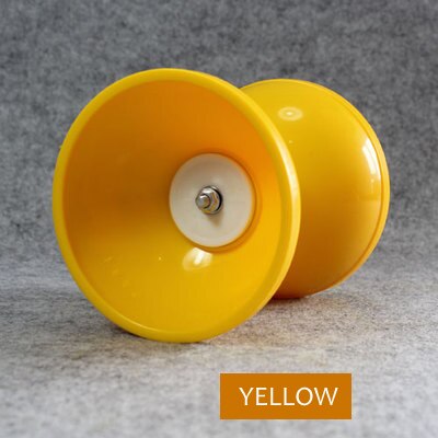 10 Color Fixed Axis Kongzhu 128mm(D) 140mm(H) 249g Set Packing Diabolo/Sticks/Strings/Bag: Yellow