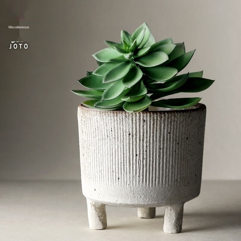 American industrial antique bronze metal flower pot planter