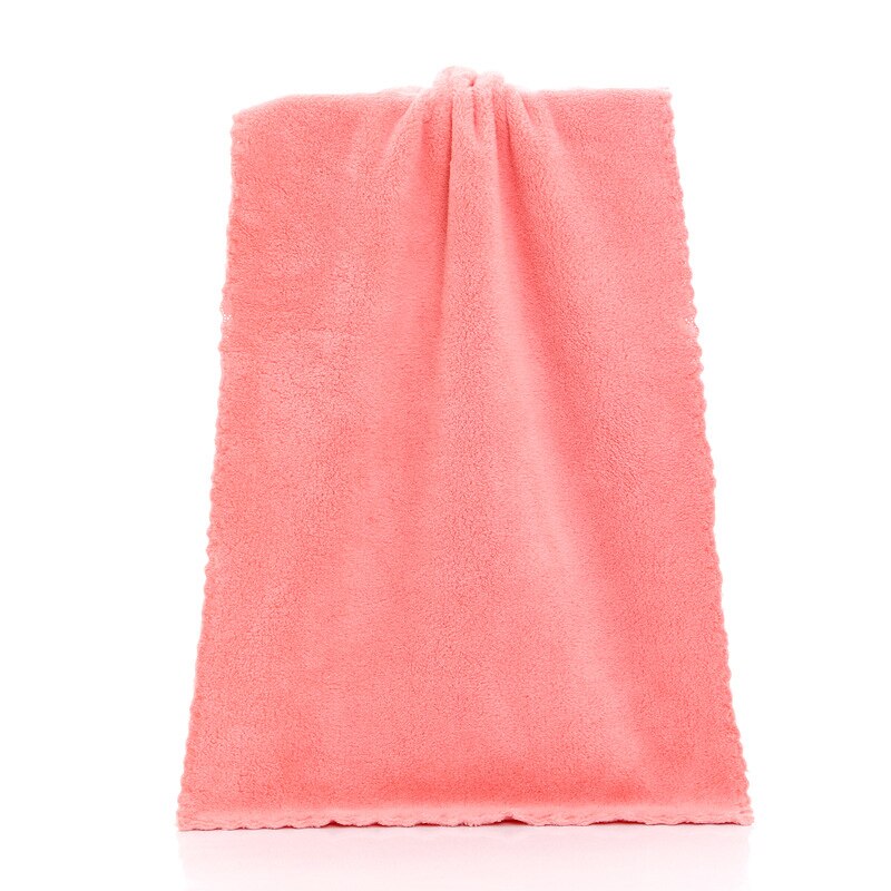 Coral Velvet Face Towel Solid Color Quick-drying Soft Absorbent Microfiber Bath Towel Comfort Household Bathroom Towel: a2
