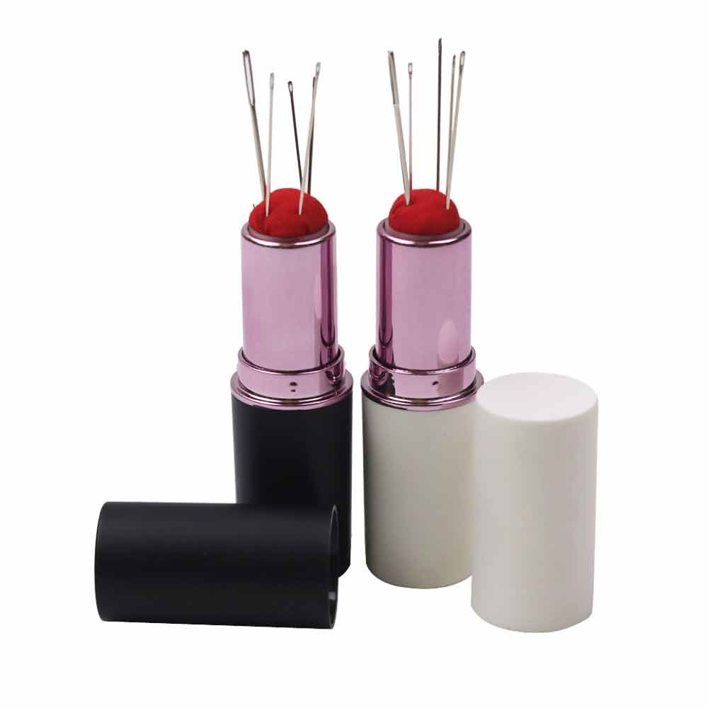 EXCEART 3pcs Wooden Base Japanese Style Pin Cushions Random Color Cloth Needle Holder For Easy Sewing