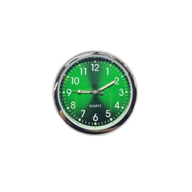 Mini Car Klok 40Mm Lichtgevende Lichtgevende Klok Auto Digitaal Elektronisch Horloge Quartz Klokken Auto Interieur Accessoires: Roze