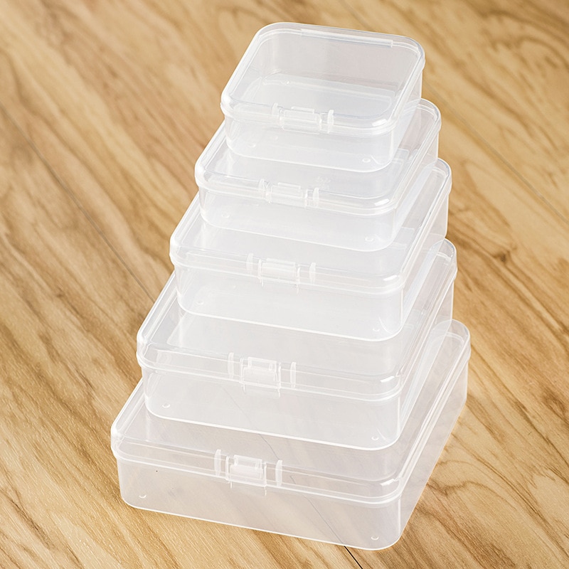 Storage Box Small Empty Box Plastic Storage Box PP Jewelry Earring Bead Screw Holder Case Display Organizer Container