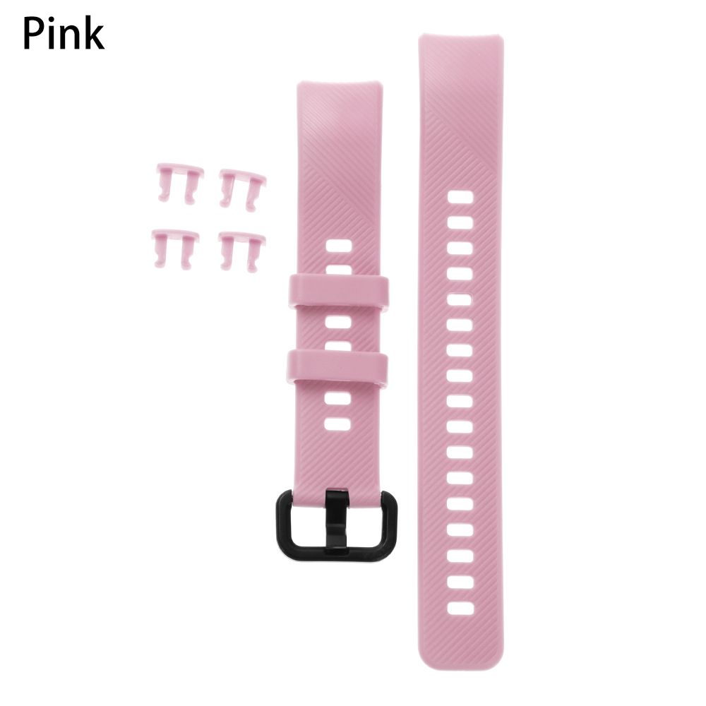 For Honor Band 5 4 Soft Silicone Watch Band Replacement Strap Colorful Sports Wristbands Classic: pink