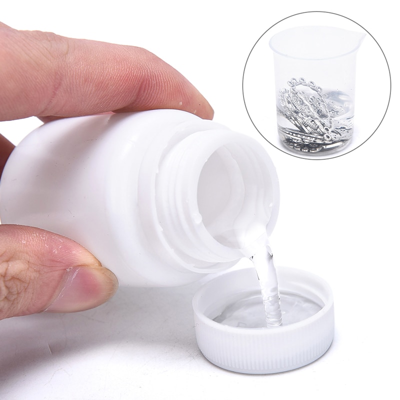 40Ml/Fles Anti-Aanslag Zilver Goud Reiniger Sieraden Cleaning Polijsten Doek Vloeistof