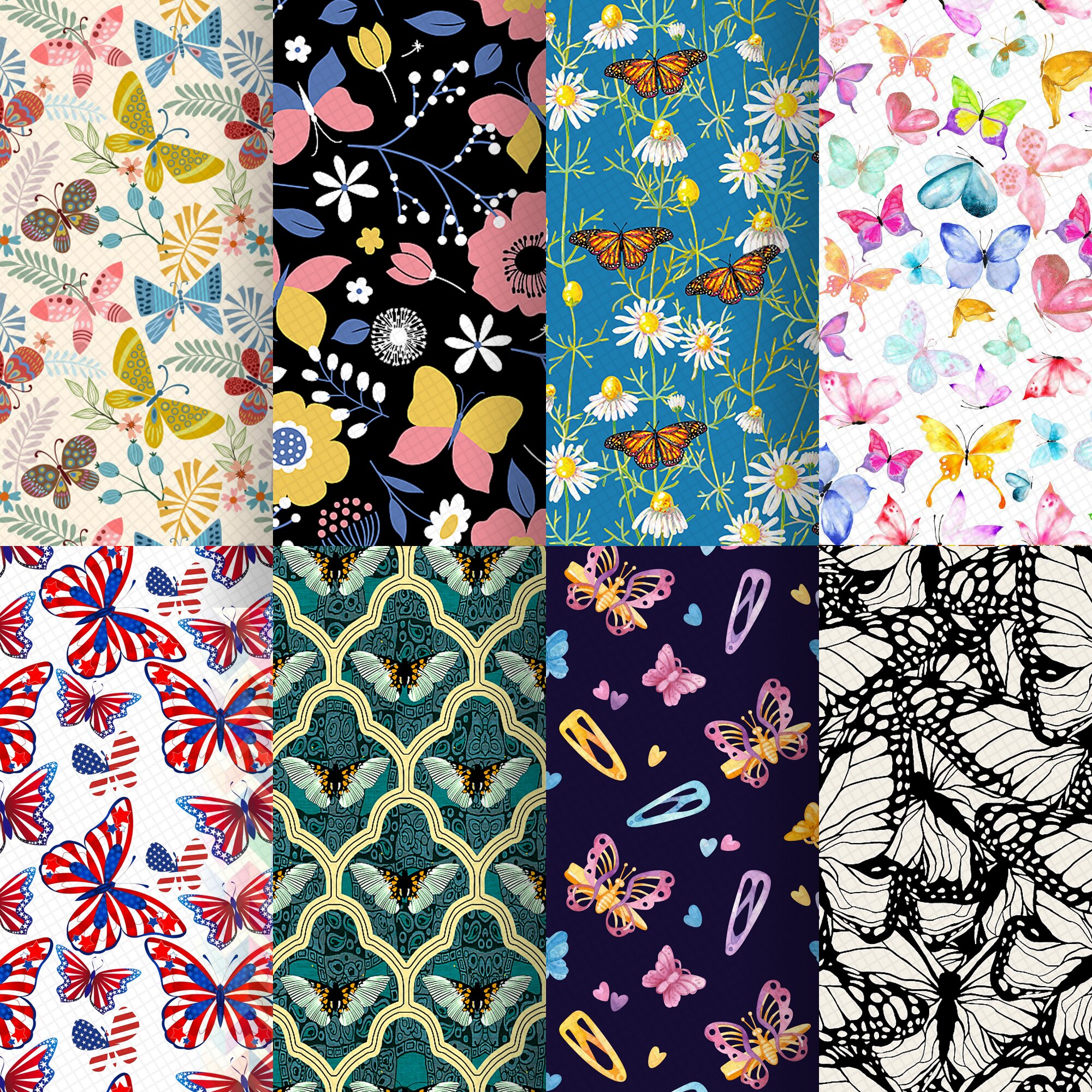 Vlinder Faux Lederen Vellen Gedrukt Synthetisch Leer Stof Voor Diy Hair Bows Oorbellen Ambachten 20X33Cm, 1Yc23929