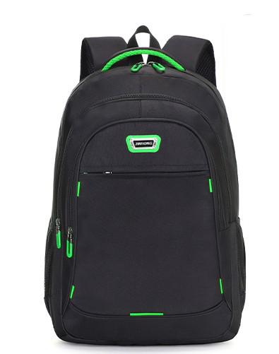 Nylon vanntett bagpack stor kapasitet herre laptop ryggsekk multifunksjon datamaskin bag casual ungdoms skolesekk: Grønn