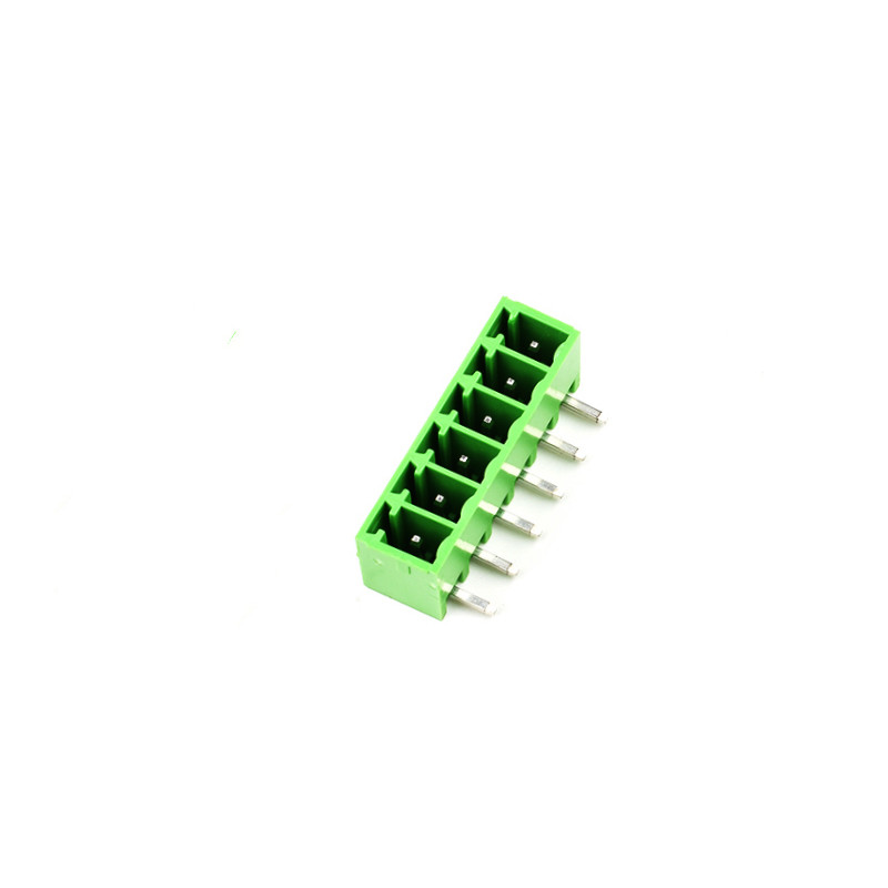 10PCS KF2EDG 3.5mm / 3.81MM Pluggable Pcb Terminal Block Curved Needle / Straight Pin 2/3/4/5/6/7/8p Green Connector