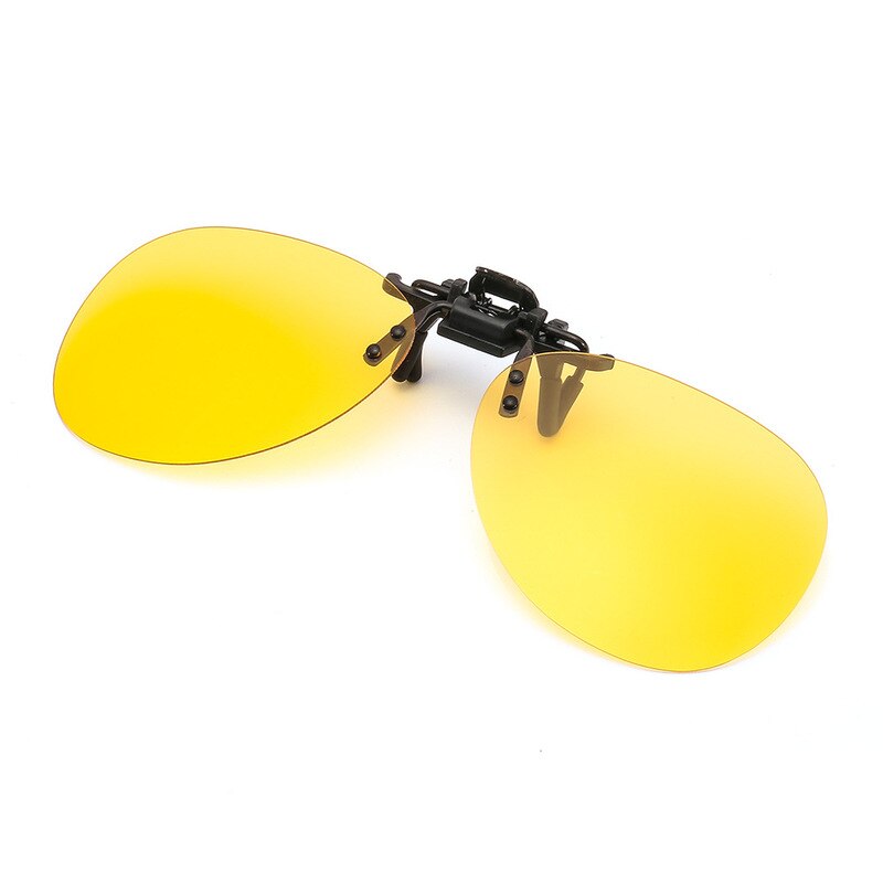 Nattesyn klip på driverbriller kørebriller polariserede solbriller rund form: Nattesyn