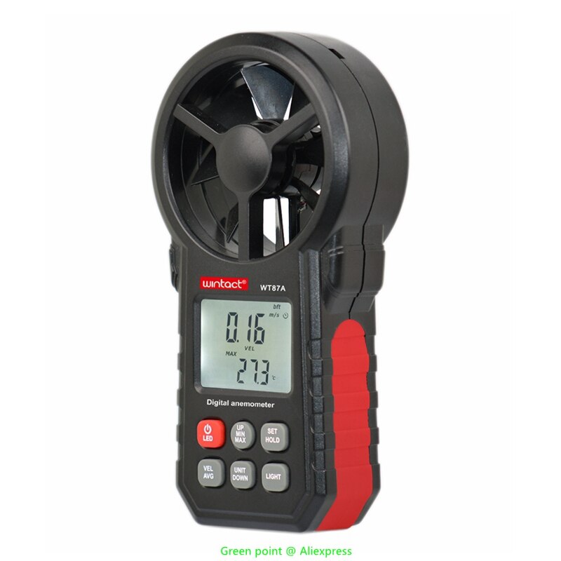 Handheld WT87A Digitale Anemometer Wind Meter Hoge Precisie Anemometer Lcd-scherm Mini Snelheid Meetinstrument