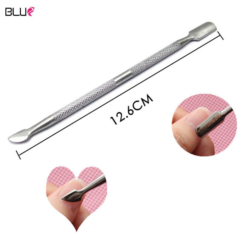 Nagelkunstgereedschap nagelriemverwijderaar nagelriemschaartje nagelriemduwer knipper schaar dode huid manicure pedicure roestvrij staal: Nagelriemduwers 1pc