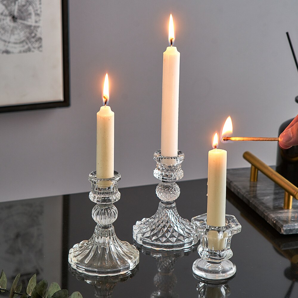 Candlestick Wedding centerpiece candle holders Table centerpiece candle holder glass candle holder wedding centerpieces tables