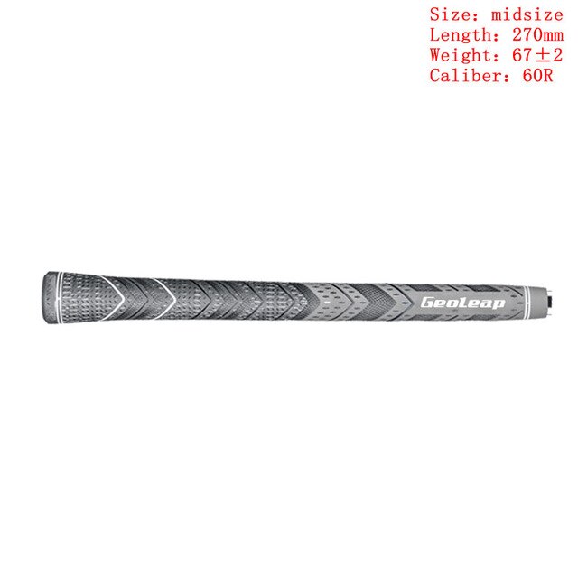 Golf irons Grip Midsize and standard Multicompound Golf club Grips Carbon Yarn 8pcs/l: gray midsize