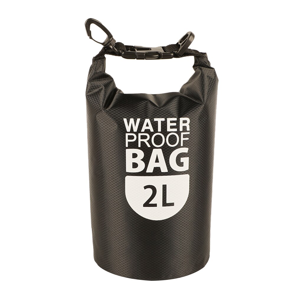 2L Waterproof Dry Bag Sack for Swimming Kayaking Cycling Biking Camping Hiking - Various Colors: Black