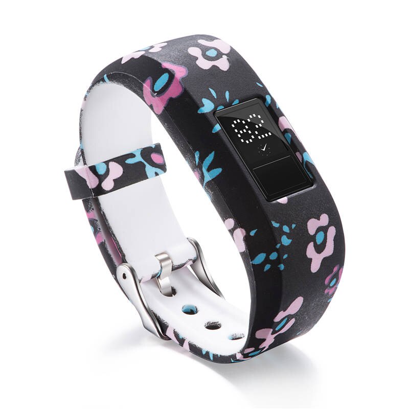Impresión de silicona para Garmin Vivofit 3, correa para relojes, correas para Garmin JR/JR2, accesorios para relojes de pulsera, reemplazo: Z