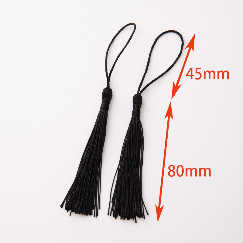 20 piezas marcapáginas de 80mm, cuerda colgante, borla de seda para artesanía de nudos chinos, llavero DIY, ganchos para pendientes, colgante, accesorios para hacer joyas