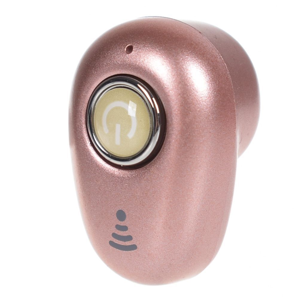 Mini niewidoczne prawdziwe bezprzewodowe słuchawki z redukcją szumów słuchawki z Bluetooth zestaw głośnomówiący zestaw słuchawkowy Stereo TWS wkładka douszna z mikrofonem: Różowy