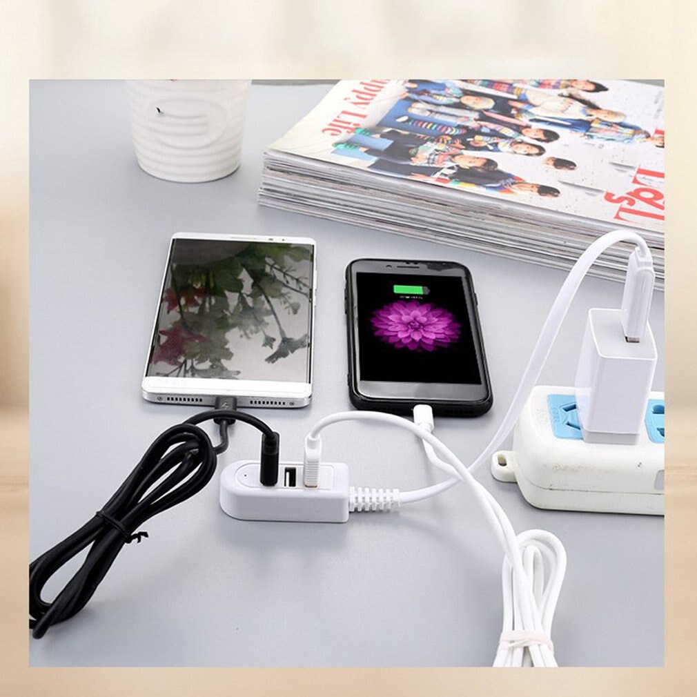 Usb-splitter 3 usb-multifunctioneel 3a- opladerconverter verlengsnoer uitbreiding multi-poort hub hub