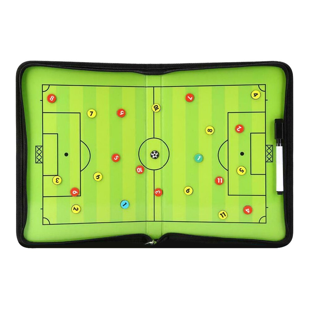 Training Strategie Boord Set Magnetische Voetbal Coach Onderwijs Commando Plaat Stofdicht Draagbare Dragen Decor: B